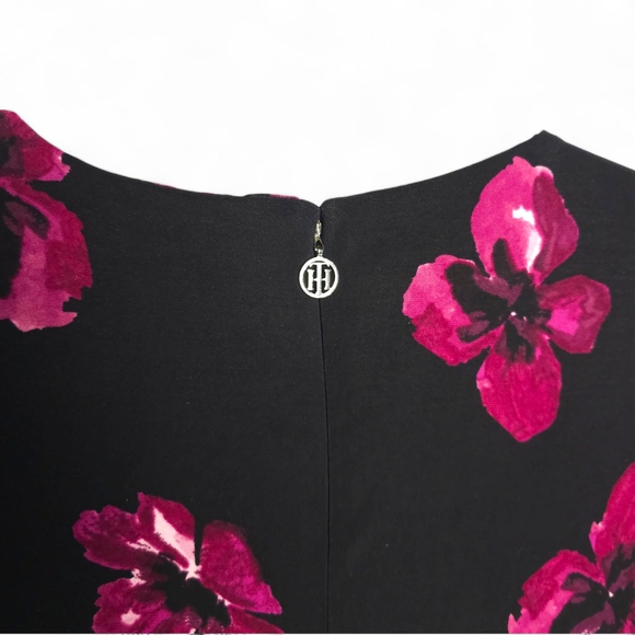 Tommy Hilfiger Black Dress with Pink Floral Design - Picture 5 of 6